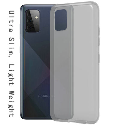 For Samsung Galaxy A23 5G Premium Hybrid Soft Silicone Gummy TPU Gel Candy Skin Flexible Skinny Slim Thin Protector Clear Phone Case Cover