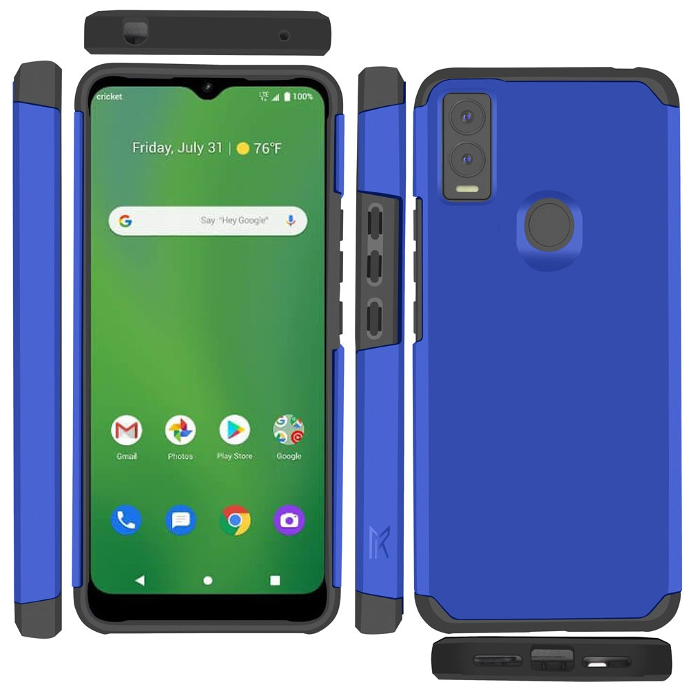 For Cricket Innovate E 5G (E Version 2022) Slim Protection Shock Absorption Hybrid Dual Layer Hard PC + TPU Rubber Frame  Phone Case Cover