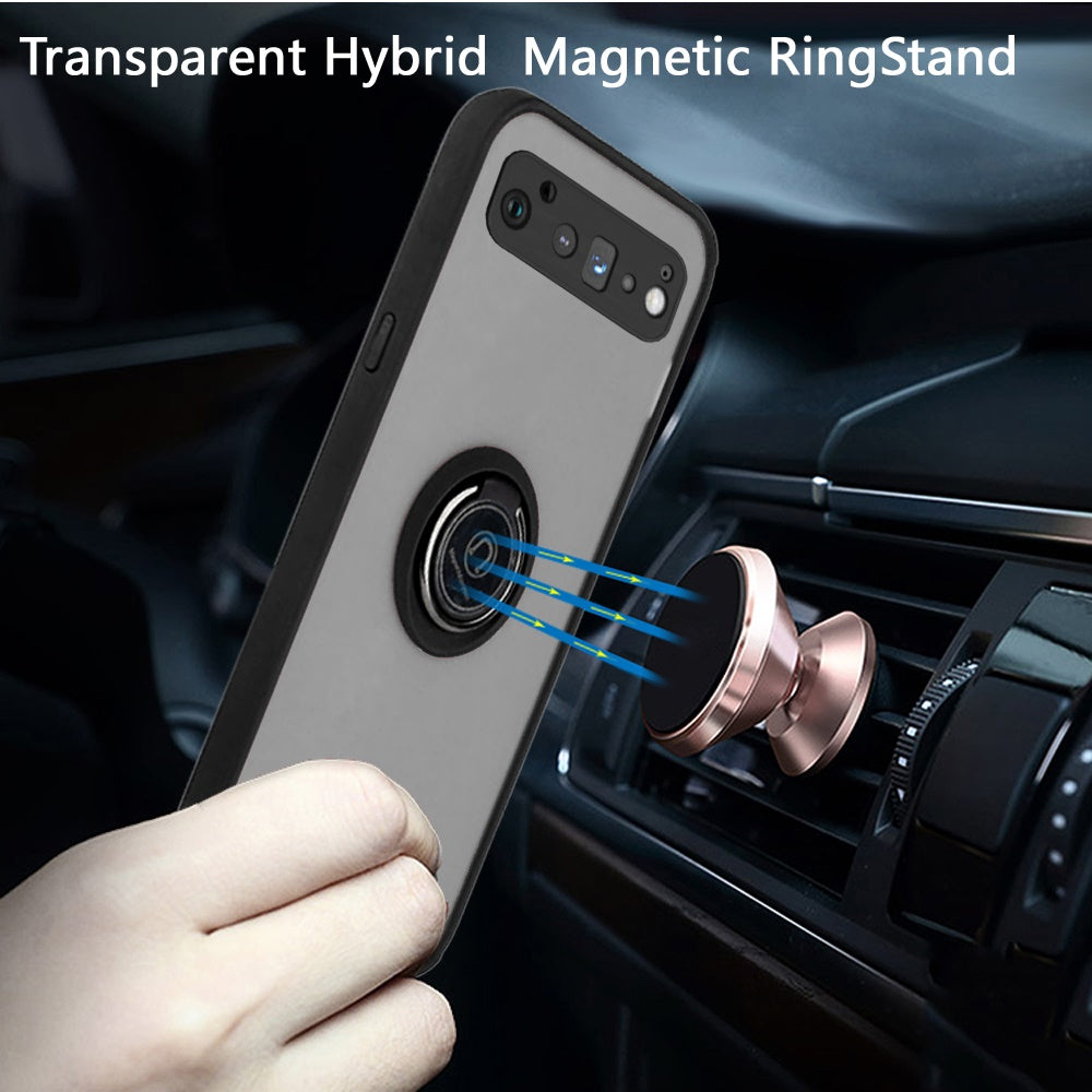 For Motorola Moto G Stylus 5G 2022 Hybrid Protective PC & TPU Shockproof with 360° Ring Magnetic Stand & Covered Camera  Phone Case Cover