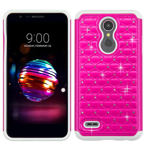 For LG K10 (2018)/K30 (X410)/Premier Pro/Harmony 2/Phonenix Plus Hybrid Armor Defender Rubber Hard PC Cover  Phone Case Cover