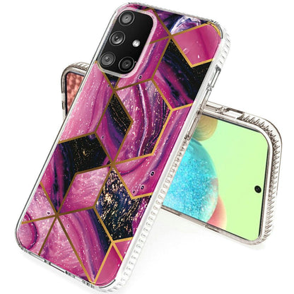 For Samsung Galaxy A71 5G Hybrid Design Graphic Fashion Colorful Sparkle Pattern Silicone Skin TPU Hard PC Armor Ultra Slim  Phone Case Cover