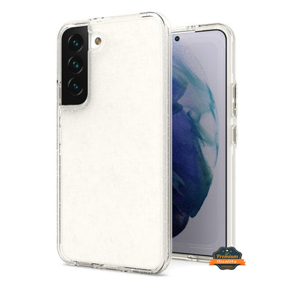 For Samsung Galaxy S22 Glitter Sparkle Bling Shiny Thin Ultra Slim Hybrid Shockproof Rubber Silicone Soft TPU Gel Protective  Phone Case Cover
