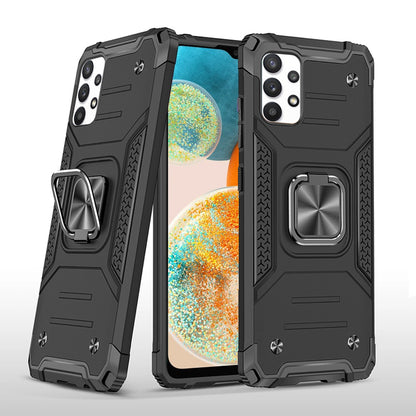 For Samsung Galaxy A23 5G Armor Hybrid with Ring Holder Kickstand Shockproof Heavy-Duty Durable Rugged Dual Layer  Phone Case Cover