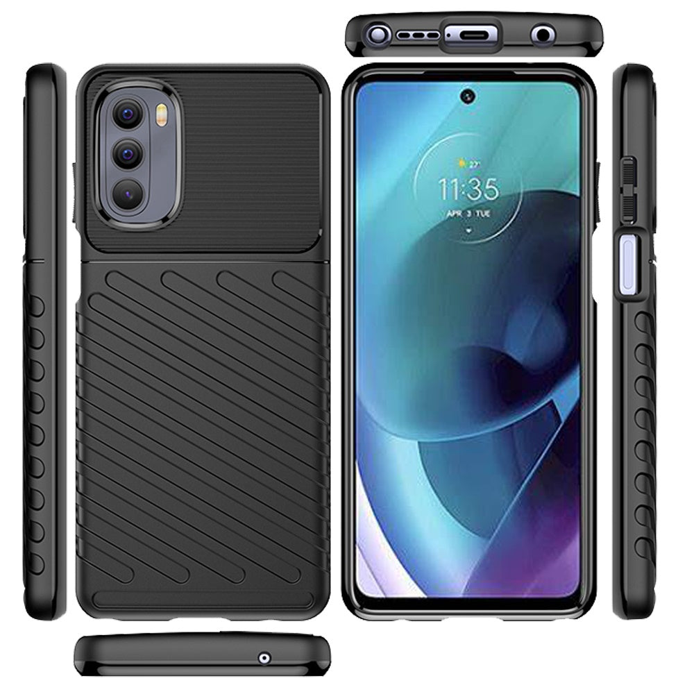 For Motorola Moto G Stylus 2022 Rugged Hybrid Hard PC Soft Silicone Gel TPU Bumper Texture Shockproof Anti Slip Protective  Phone Case Cover