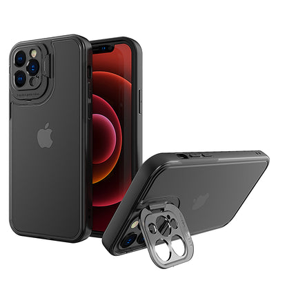 For Apple iPhone 13 /Pro Max Hybrid Tinted with Precise Raised Camera Protection & Invisible Stand Kickstand Ultra Slim  Phone Case Cover