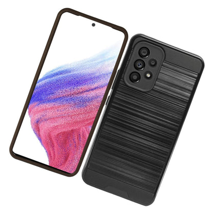 For Samsung Galaxy A53 5G Brushed Texture Slim Hybrid Shockproof Dual Layer Hard PC & TPU Armor Rugged Protective  Phone Case Cover