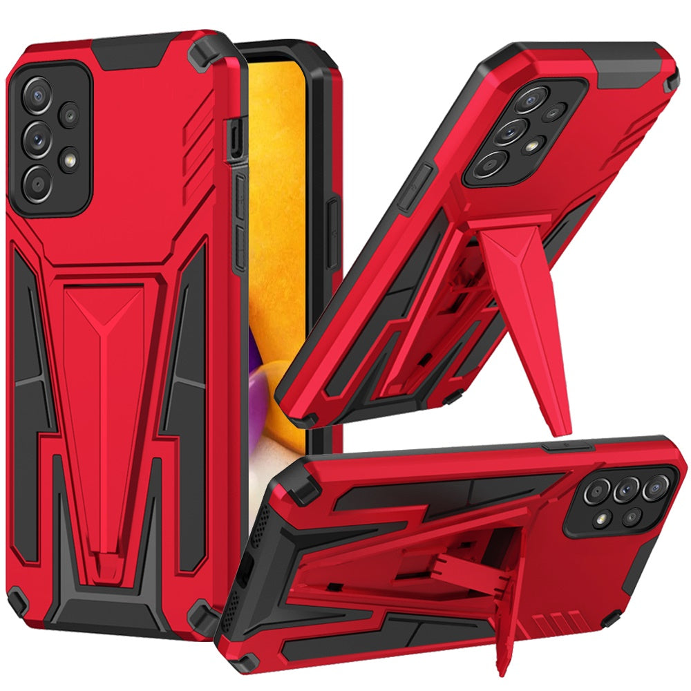 For Samsung Galaxy A73 5G Heavy Duty Protection Hybrid Built-in Kickstand Rugged Shockproof Military Grade Dual Layer  Phone Case Cover