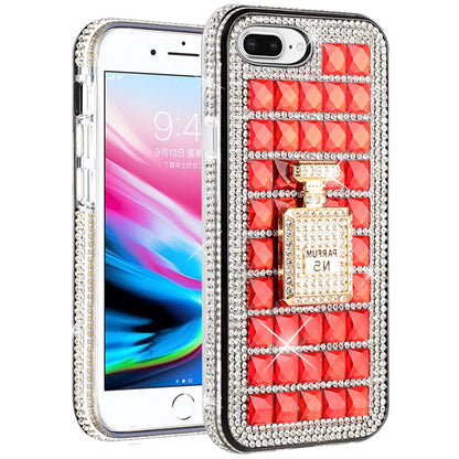 For Apple iPhone 8 Plus/7 Plus/6 Plus/6s Plus Fashion Luxury 3D Bling Diamonds Rhinestone Jeweled Ornament Shiny Crystal  Phone Case Cover