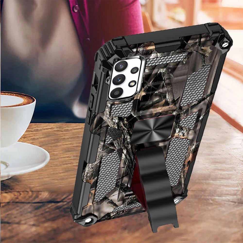 For Motorola Moto G Stylus 5G 2022 Heavy Duty Hybrid Camouflage [Military Grade] Rugged Fit Magnetic Car Mount Stand  Phone Case Cover