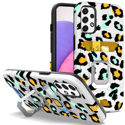 For Samsung Galaxy A33 5G Wallet Case Designed with Credit Card ID Holder & Stand Kickstand Ring Heavy Duty Hybrid Armor  Phone Case Cover