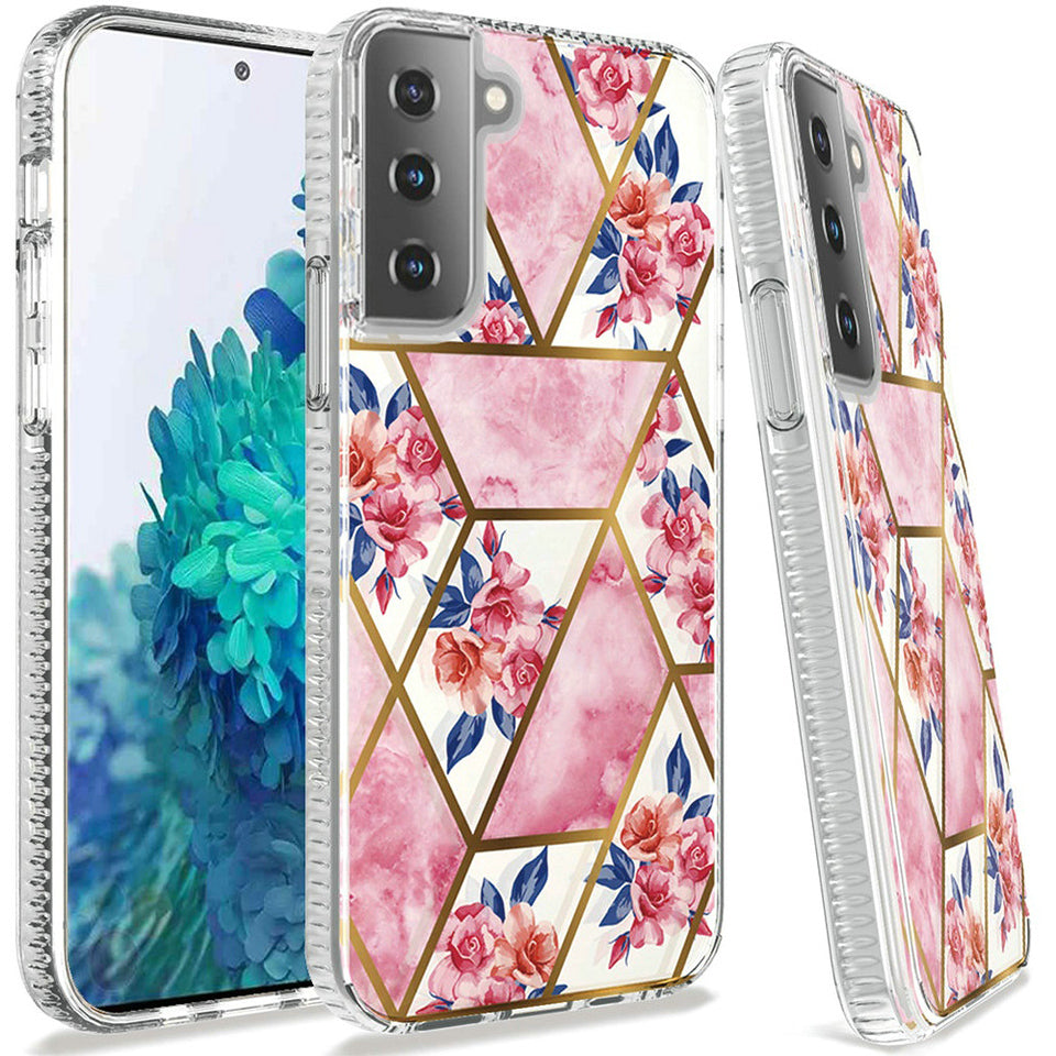 For Samsung Galaxy A71 5G Hybrid Design Graphic Fashion Colorful Sparkle Pattern Silicone Skin TPU Hard PC Armor Ultra Slim  Phone Case Cover