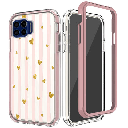 For Apple iPhone 14 (6.1") Beautiful Design 3 in 1 Hybrid Triple Layer Armor Hard PC Plastic Rubber TPU Frame  Phone Case Cover