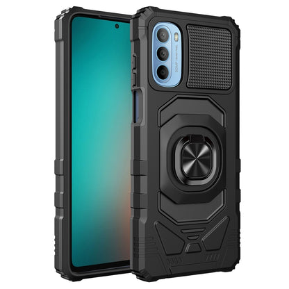 For Motorola Moto G Stylus 5G 2022 Magnetic Car Mount Metal Ring Holder Kickstand Heavy Duty Hybrid 2in1 Armor  Phone Case Cover