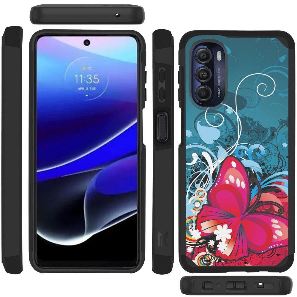 For Motorola Moto G Stylus 5G 2022 Ultra Slim Protection Shock Absorption Hybrid Dual Layer Hard PC + TPU Rubber Armor  Phone Case Cover