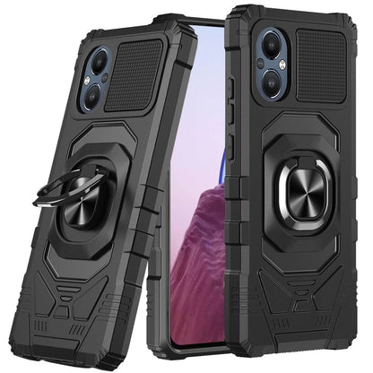For OnePlus Nord N20 5G Hybrid Dual Layer with Rotate Magnetic Ring Stand Holder Kickstand, Rugged Shockproof Protective  Phone Case Cover