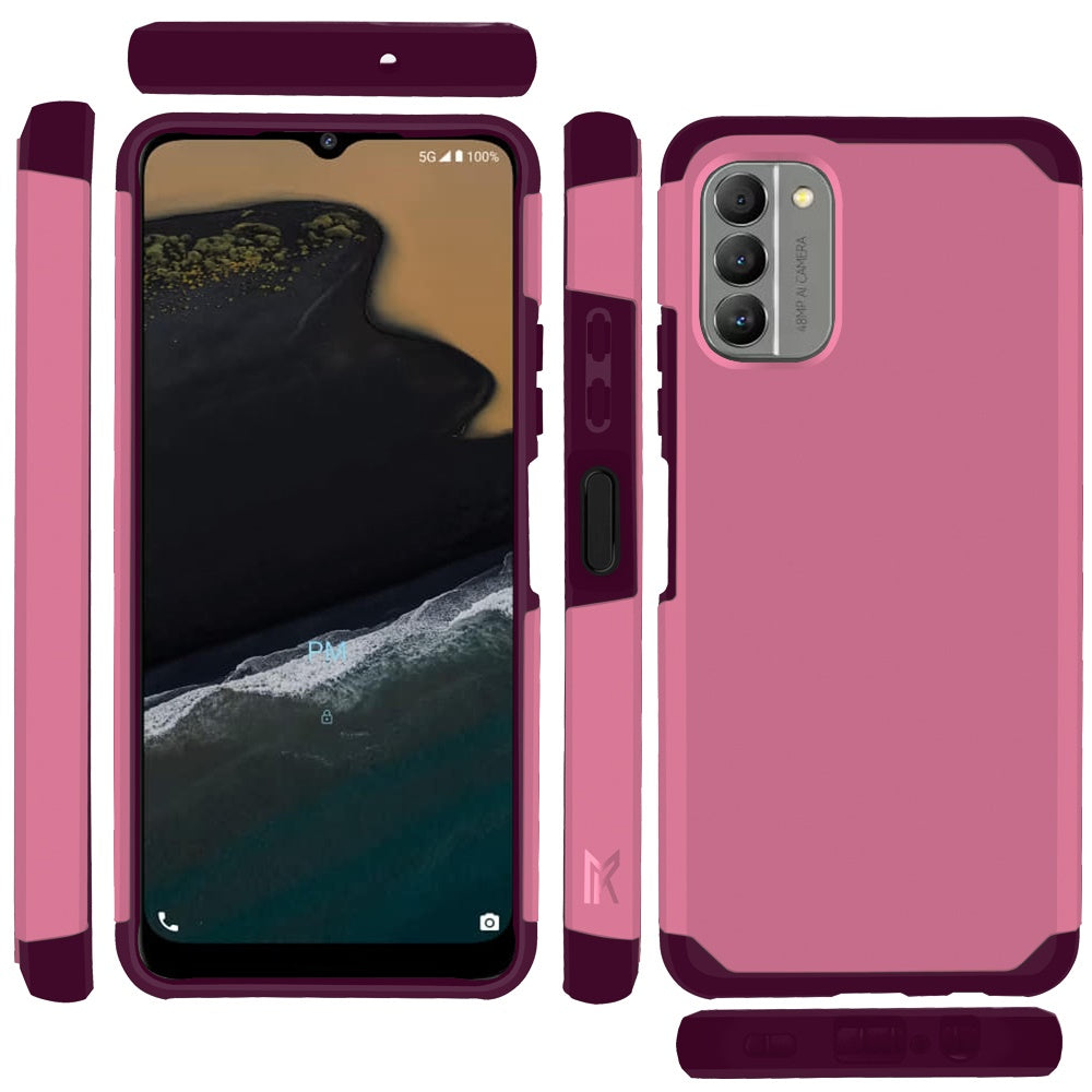 For Nokia G400 Ultra Slim Shock Absorption 2 in 1 Tuff Hybrid Dual Layer Hard PC + Soft TPU Rubber Frame Armor Defender  Phone Case Cover