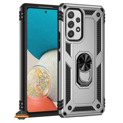 For Samsung Galaxy S20 FE /Fan Edition Shockproof Hybrid Dual Layer PC + TPU with Ring Stand Metal Kickstand Heavy Duty  Phone Case Cover