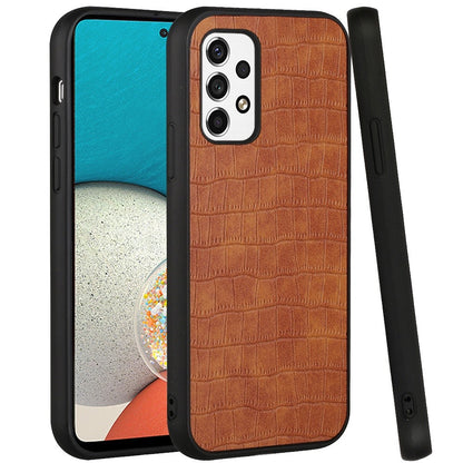 For Samsung Galaxy A53 5G Slim Thin PU Leather Crocodile Design Flip Snap On Hybrid Shockproof TPU PC Hard Shell Durable  Phone Case Cover