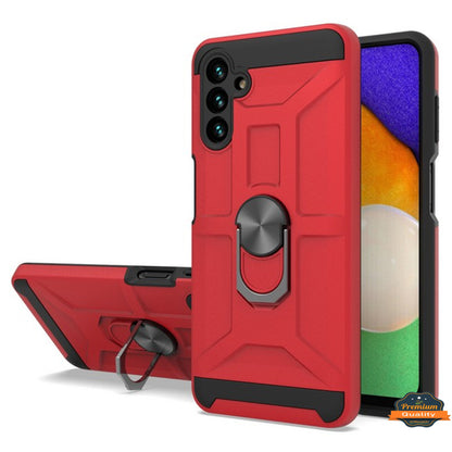 For Samsung Galaxy A13 5G Hybrid Ring Stand [360° Rotatable Ring Holder Magnetic Kickstand] Shockproof Hard Rubber TPU  Phone Case Cover