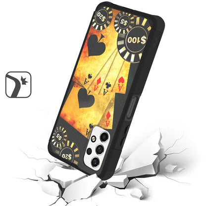 For Samsung Galaxy A23 5G Graphic Design Pattern Hard PC TPU Tough Strong Hybrid Shockproof Armor Frame  Phone Case Cover