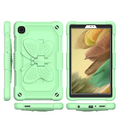 Case for Apple iPad Air 4 / iPad Air 5 / iPad Pro (11 inch) Butterfly Wings Kickstand 3in1 Tough Hybrid with Pencil Holder Heavy Duty Rugged Shockproof Full Protective Green Tablet Cover