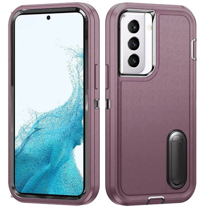 For Samsung Galaxy S22 /Plus Ultra Hybrid 3 Layers 3in1 Hard PC Shockproof with Kickstand Heavy Duty TPU Rubber Anti-Drop  Phone Case Cover