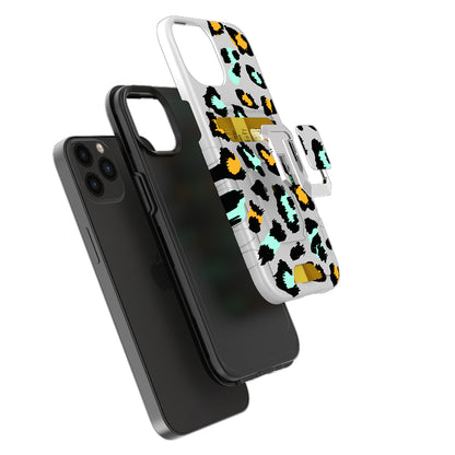 For Apple iPhone 14 (6.1") Wallet Designed with Credit Card Holder & Magnetic Stand Kickstand Ring Heavy Duty Hybrid  Phone Case Cover