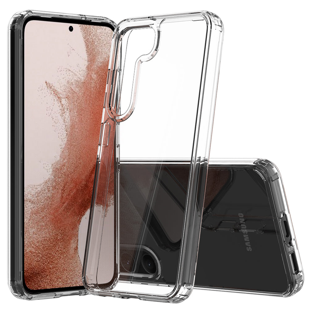 For Samsung Galaxy S23 /Plus /Ultra Hybrid Transparent Clear Acrylic Back Hard PC & TPU Protective Bumper Extra Shock-Absorb  Phone Case Cover