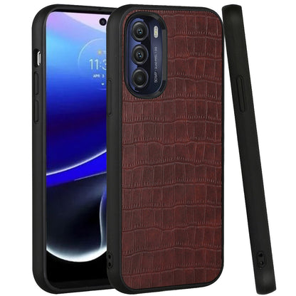 For Motorola Moto G Stylus 5G 2022 Ultra Slim Thin PU Leather Crocodile Flip Snap On Hybrid Shockproof TPU PC Hard Shell  Phone Case Cover