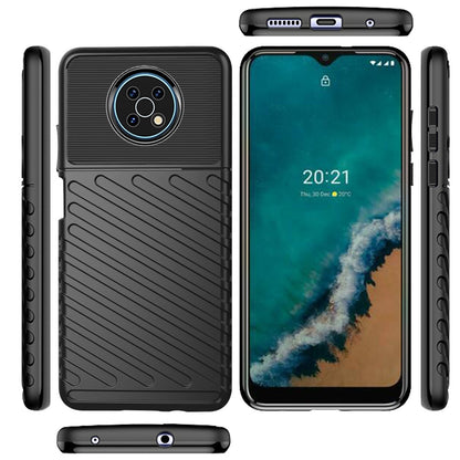 For Samsung Galaxy S22+ Plus Rugged Hybrid Soft Silicone Gel TPU Bumper Texture Shockproof Anti Slip Protective Stylish Black Phone Case Cover