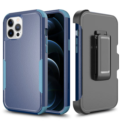 For Apple iPhone 13 / Pro Max Heavy Duty Cases with Rotatable Holster Kickstand Belt Clip Combo Hard PC + TPU Rugged Hybrid Bumper  Phone Case Cover
