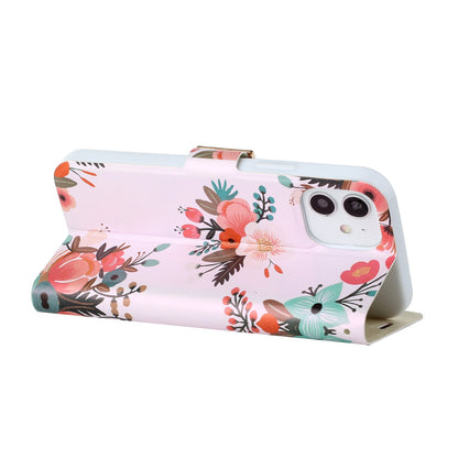 For Samsung Galaxy A73 5G Design Pattern PU Leather Wallet Case 3D Diamond Bling Buckle with Credit Card Slot, Pouch Flip  Phone Case Cover