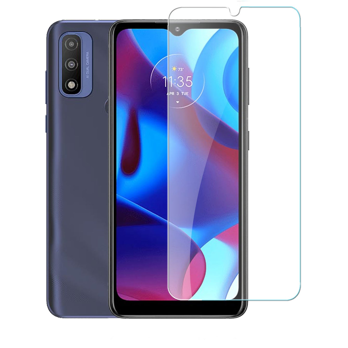 For Samsung Galaxy A22 5G Screen Protector Tempered Glass Ultra Clear Anti-Glare 9H Hardness Screen Protector Glass Film [Case Friendly]