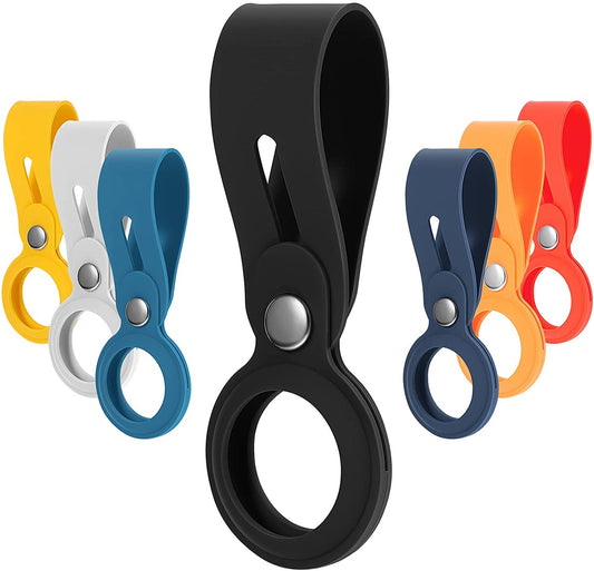 For Airtag Loop Compatible with Apple Airtags Hanging Buckle Keychain Hook Loop Anti Lost Finder Soft Silicone Anti Scratch Lightweight  Phone Case Cover