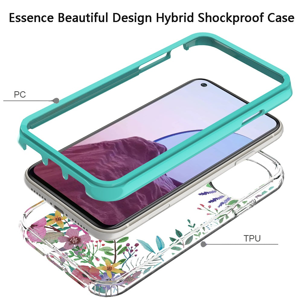 For OnePlus Nord N20 5G Beautiful Design 3 in 1 Hybrid Triple Layer Armor Hard Plastic PC Rubber TPU Shockproof Frame  Phone Case Cover