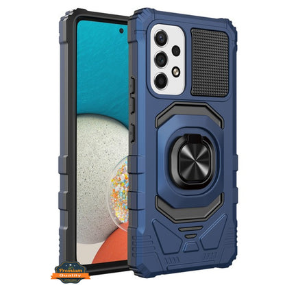 For Samsung Galaxy A13 5G /A13 4G Hybrid Magnetic Car Mount Ring Kickstand Stand Holder Hard Armor [Military Grade]  Phone Case Cover