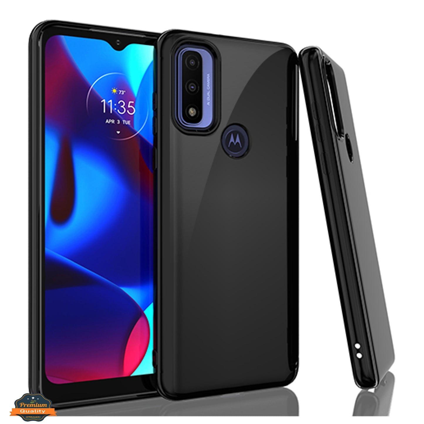 For Motorola Moto G Power 2022 (6.5") Ultra Slim Thin Transparent Silicone Soft Skin Flexible TPU Gel Rubber Candy Gummy Protective Hybrid  Phone Case Cover