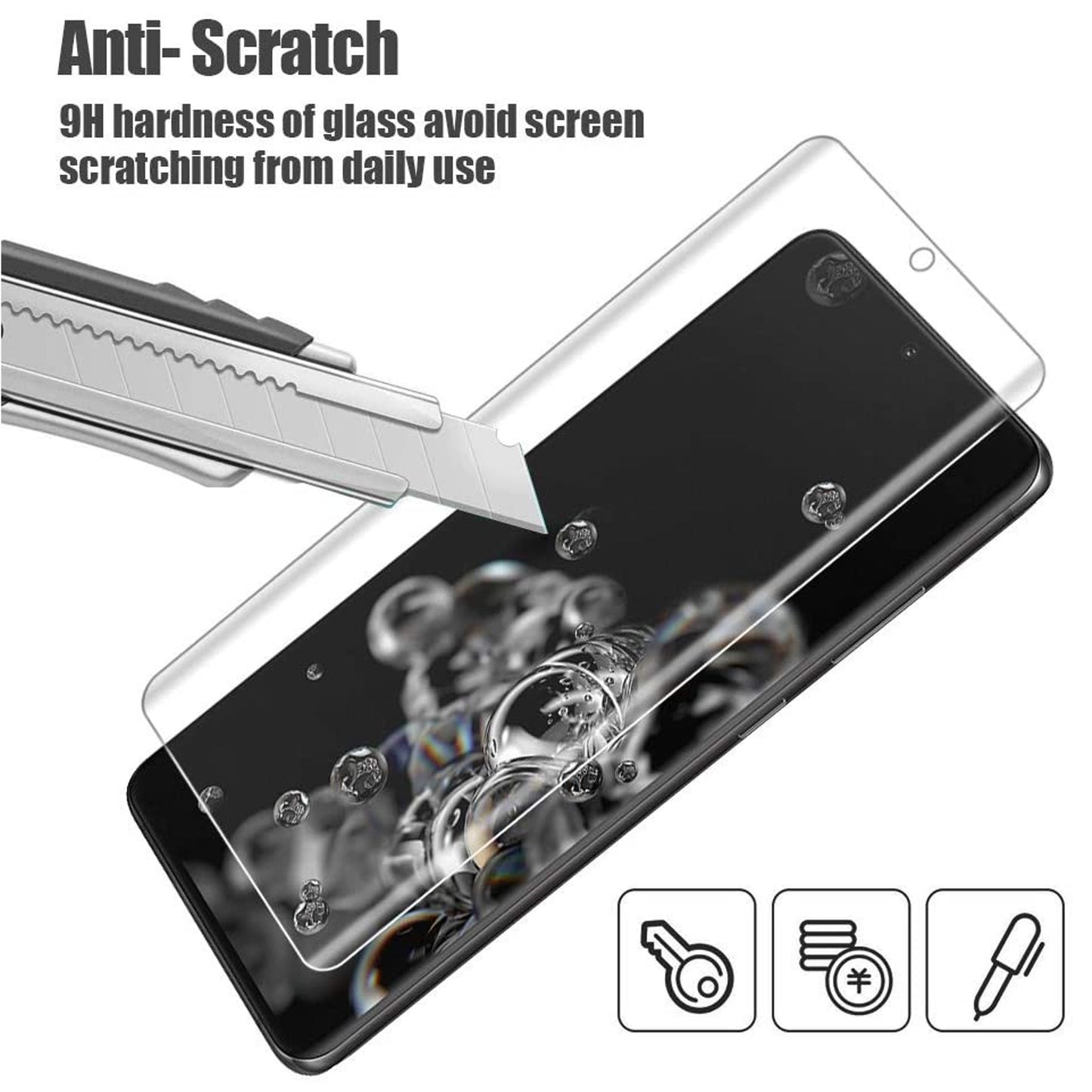 For Apple iPhone 11 (6.1") Screen Protector Full Glue High Grade Tempered Glass Clear Transparent Curved Screen Full Coverage High Response Clear Screen Protector