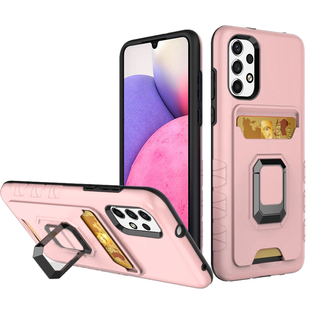 For Samsung Galaxy A33 5G Wallet Case Designed with Credit Card ID Holder & Stand Kickstand Ring Heavy Duty Hybrid Armor  Phone Case Cover