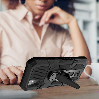 For Samsung Galaxy S22 Rugged Heavy Duty Dual Layers Hybrid Shockproof Protective with Built in Metal Clip Holder & Kickstand  Phone Case Cover