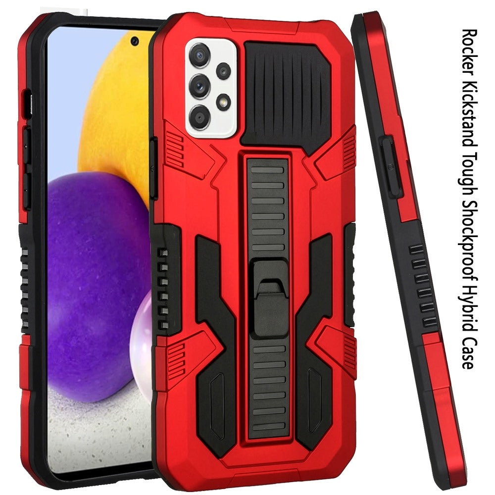 For Samsung Galaxy A73 5G Hybrid Tough Rugged [Shockproof] Dual Layer Protective with Kickstand Military Grade Hard TPU  Phone Case Cover