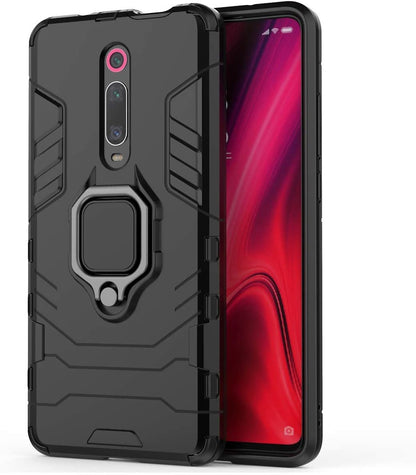 For Samsung Galaxy A53 5G Hybrid Heavy Duty Armor Protective Bumper with 360° Degree Ring Holder Kickstand [Military-Grade]  Phone Case Cover
