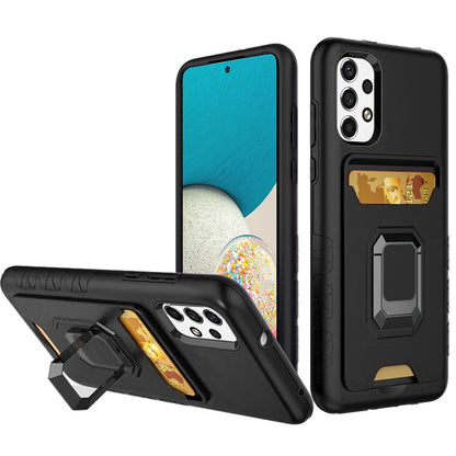 For Samsung Galaxy A53 5G Wallet Case Designed with Credit Card Holder & Stand Kickstand Ring Heavy Duty Hybrid Armor  Phone Case Cover