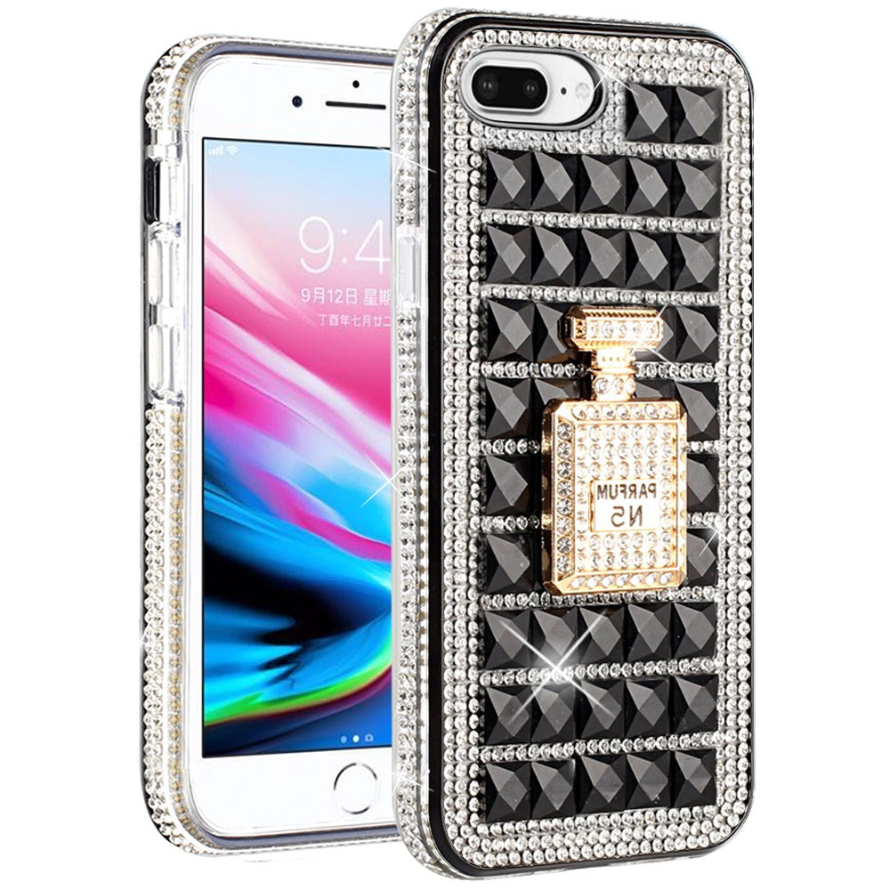 For Apple iPhone 8 /7/6s/6 /SE 2nd Generation Fashion Luxury 3D Bling Diamonds Rhinestone Jeweled Ornament Shiny Crystal  Phone Case Cover