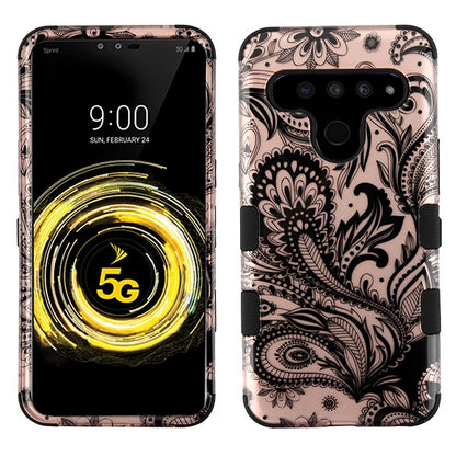 For LG V50 Thinq Hybrid Dual Layer Hard PC Cases Shockproof TPU Rugged Bumper  Phone Case Cover