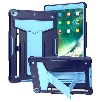 Case for Apple iPad Air 4 / iPad Air 5 / iPad Pro (11 inch) Tough Hybrid Kickstand Vertical 3in1 Shockproof Anti-Scratch PC + Silicone Armor Blue Tablet Cover