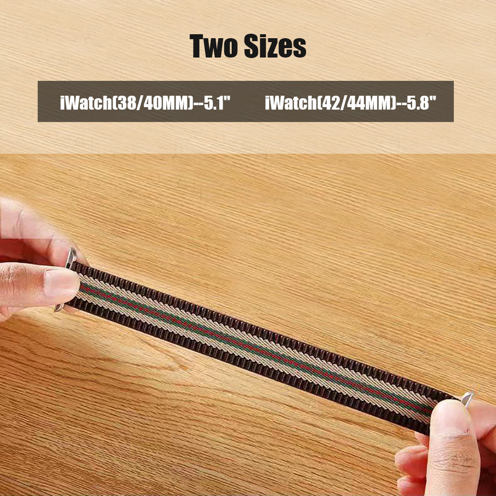 For Apple Watch Series 7 45mm Soft Woven Fabric Elastic Nylon Weave Wristband Strap Replacement Band for iWatch Series SE/6/5/4/3/2/3  Phone Case Cover
