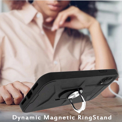 For Samsung Galaxy A32 4G Cases with Stand Kickstand Ring Holder [360° Rotating] Armor Dual Layer Work with Magnetic Car Mount PC+TPU Hard  Phone Case Cover