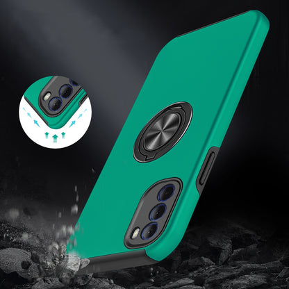 For Motorola Moto G Stylus 5G 2022 Hybrid 360 Degree Rotatable Metal Invisible Ring Stand Holder Fit Magnetic Car Mount  Phone Case Cover