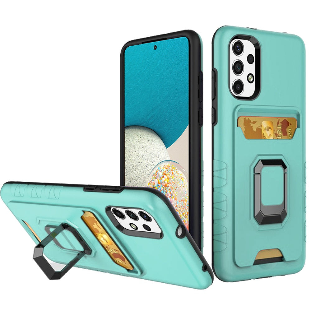 For Samsung Galaxy A53 5G Wallet Case Designed with Credit Card Holder & Stand Kickstand Ring Heavy Duty Hybrid Armor  Phone Case Cover